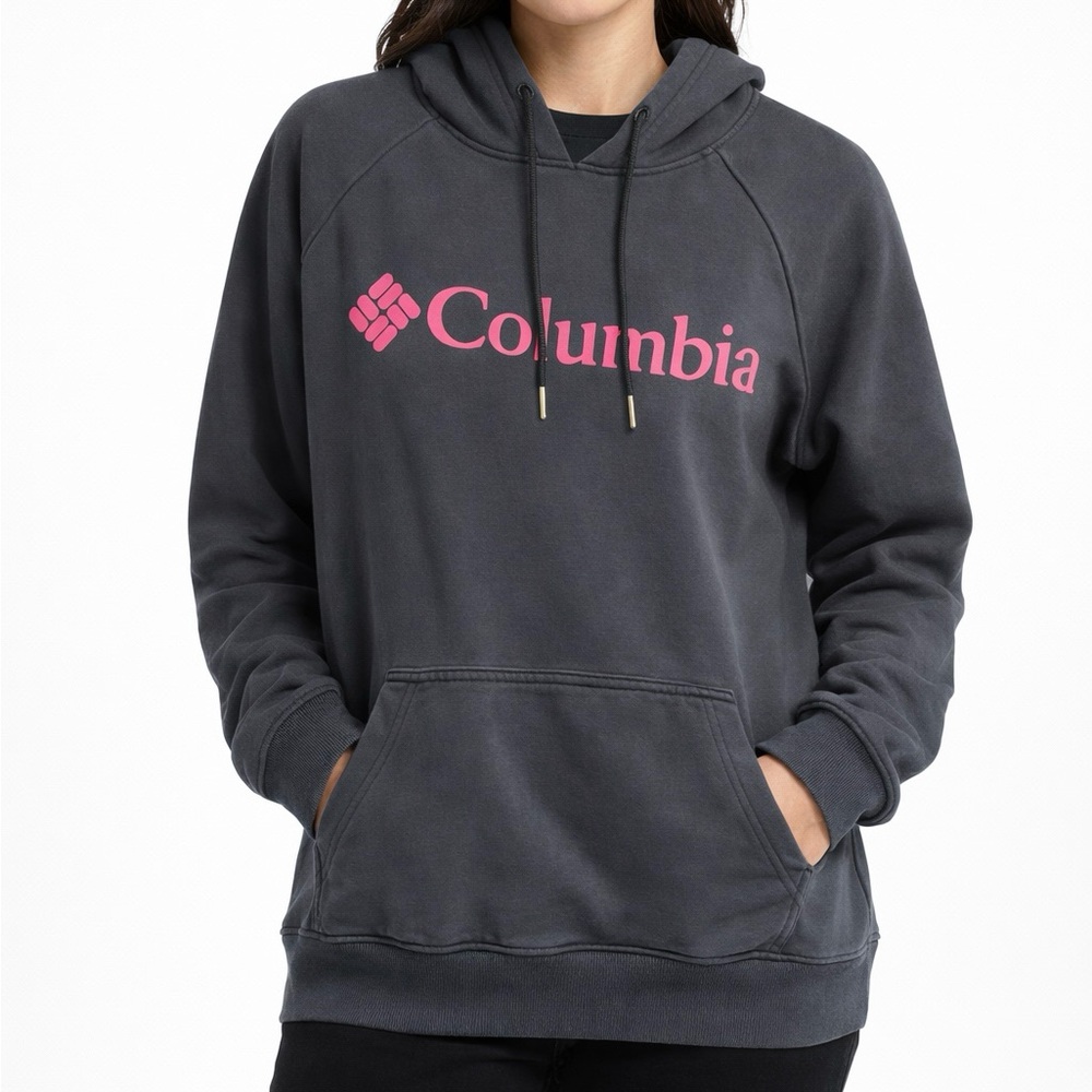 Columbia Women's Gray Hoodie Sz M (20”ptp)